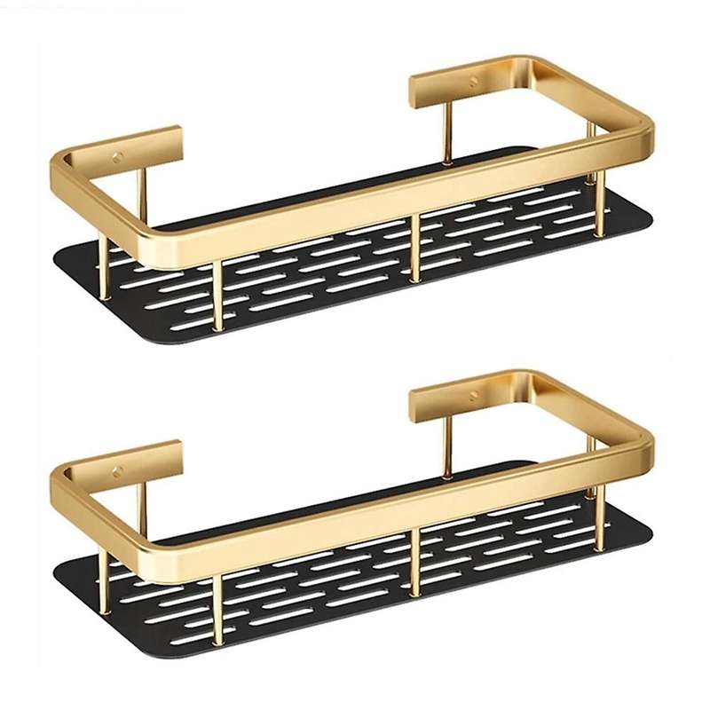 Punch-free Bathroom Shelf Shelves Shampoo Shower Storage Rack Parts