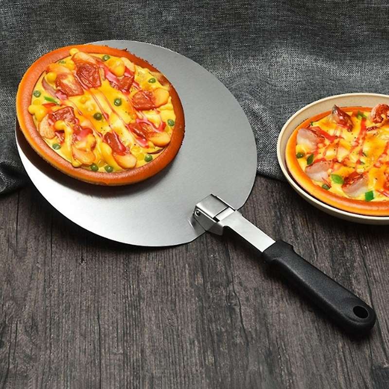 12 Inch Pizza Shovel with Pizza Slicer Stainless Steel Baking Tool