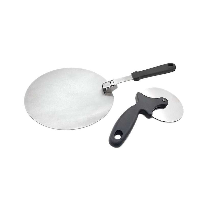 12 Inch Pizza Shovel with Pizza Slicer Stainless Steel Baking Tool