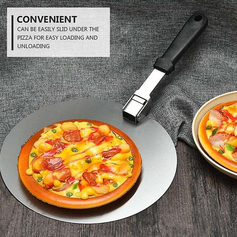 12 Inch Pizza Shovel with Pizza Slicer Stainless Steel Baking Tool