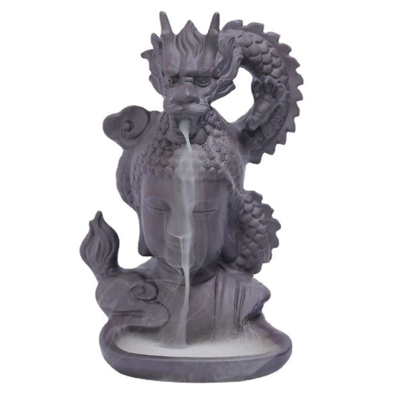 Zen Buddha Incense Burners Backflow Incense Burner Holder Home Decor
