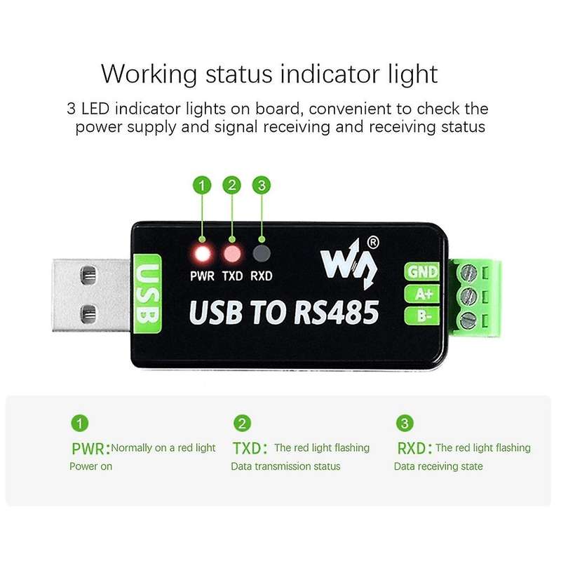 Waveshare Usb to Rs485 Serial Converter Rs485 Communication Module