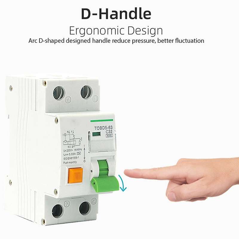 Type A Rcbo 6ka 1p+n Circuit Breaker with Over Current & Leakage ,16a
