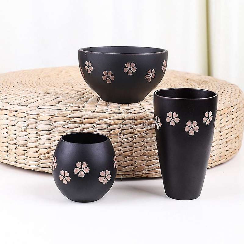 Creative Japanese Bowl Wood Salad Bowl Household Wood Bowl
