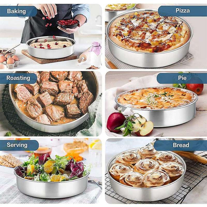 Round Cake Tin for Baking,mini Cake Bakeware Set(detachable Base)