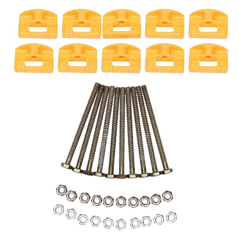 10 Pcs Portable Tiles Height Adjustable Locator with Wrench A