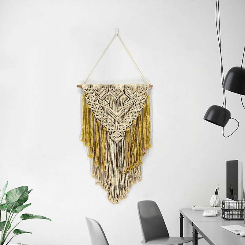 Macrame Wall Tapestry for Bedroom Teen Girl, Bohemian Wall Decor