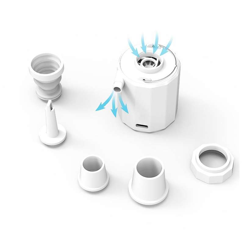 Wireless Air Pump Kits for Sleeping Pad Camping Mattres White
