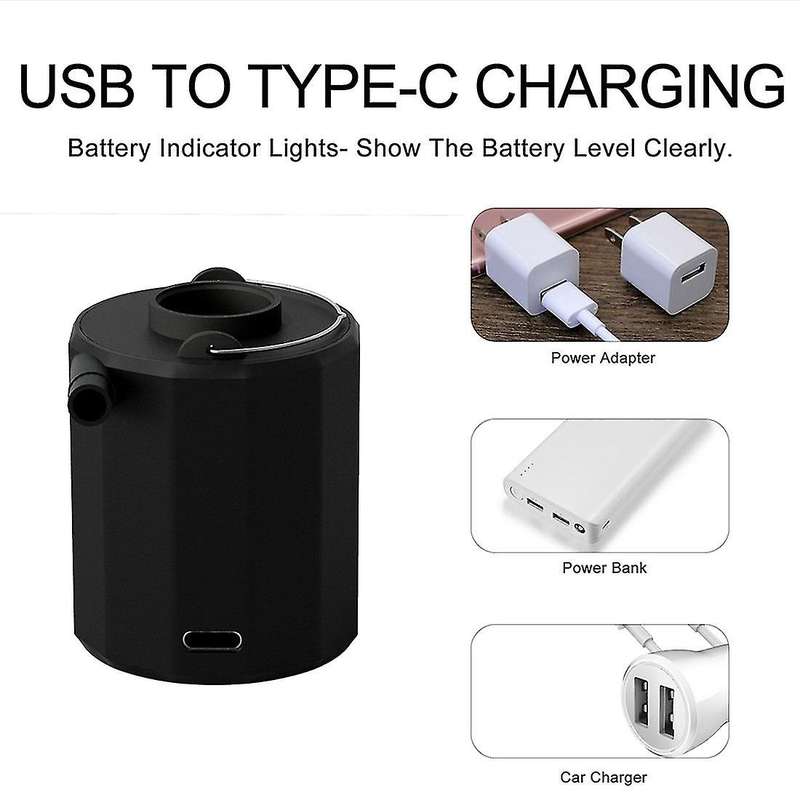 Wireless Air Pump Kits for Sleeping Pad Camping Mattres White
