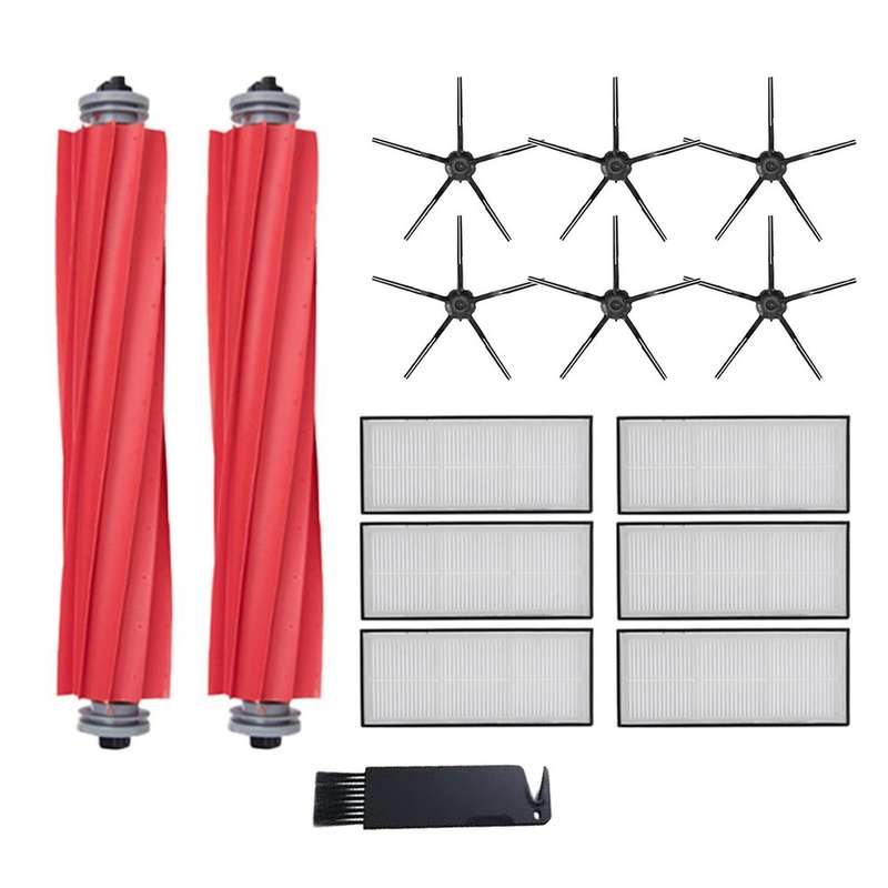 For Xiaomi Roborock S7 T7s Rubber Main Brush Side Brush Filter Kit
