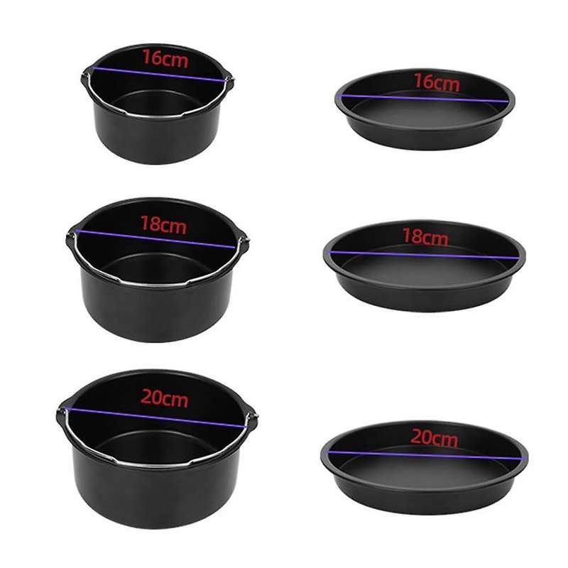 2pcs/set Universal Air Fryer Accessory Set Steel Pizza Pan Baking,c