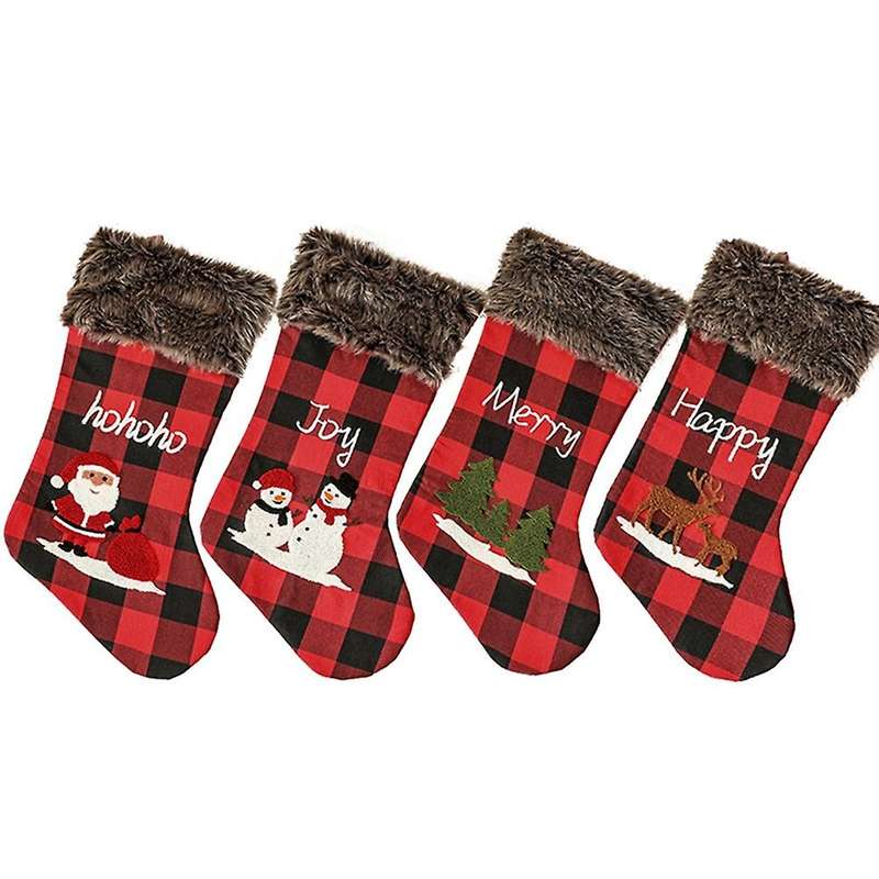 Christmas Decorations for Home Sock Xmas Tree Ornament Decor E