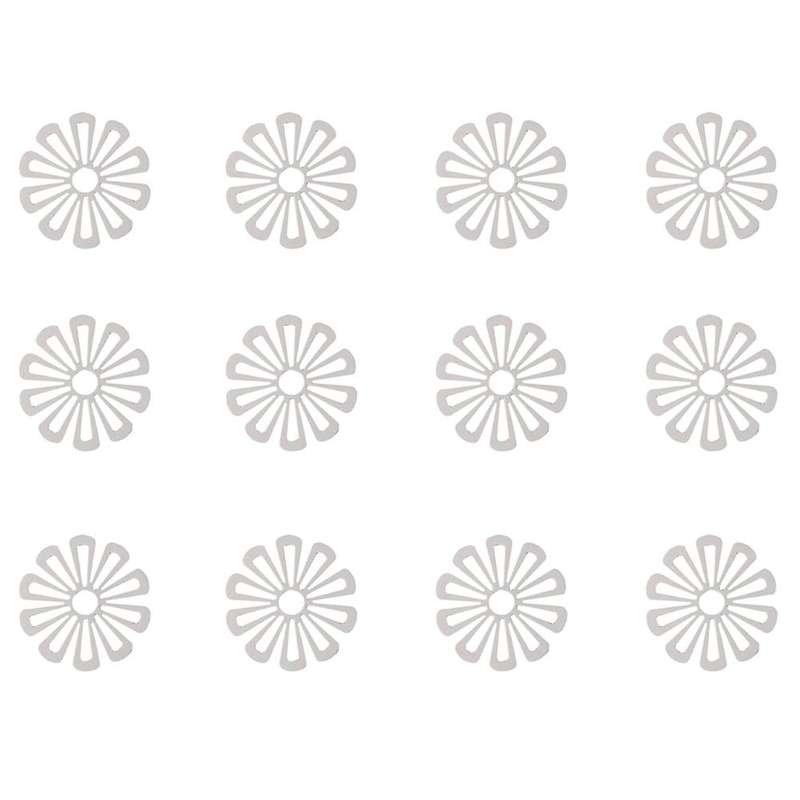 12pcs Kitchen Pot Mat for Hot Pots Pans Holder Coasters (white)