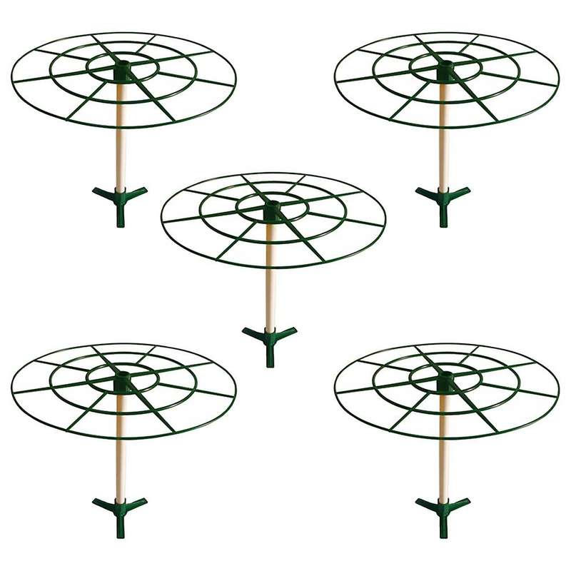 5pcs Round Plant Support Frame Vegetable Strawberry Stand Scalable
