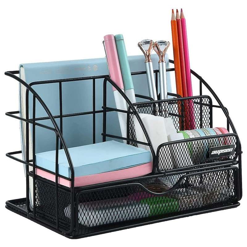 Desk Organizers for Office School Or Home Features 6 Compartments