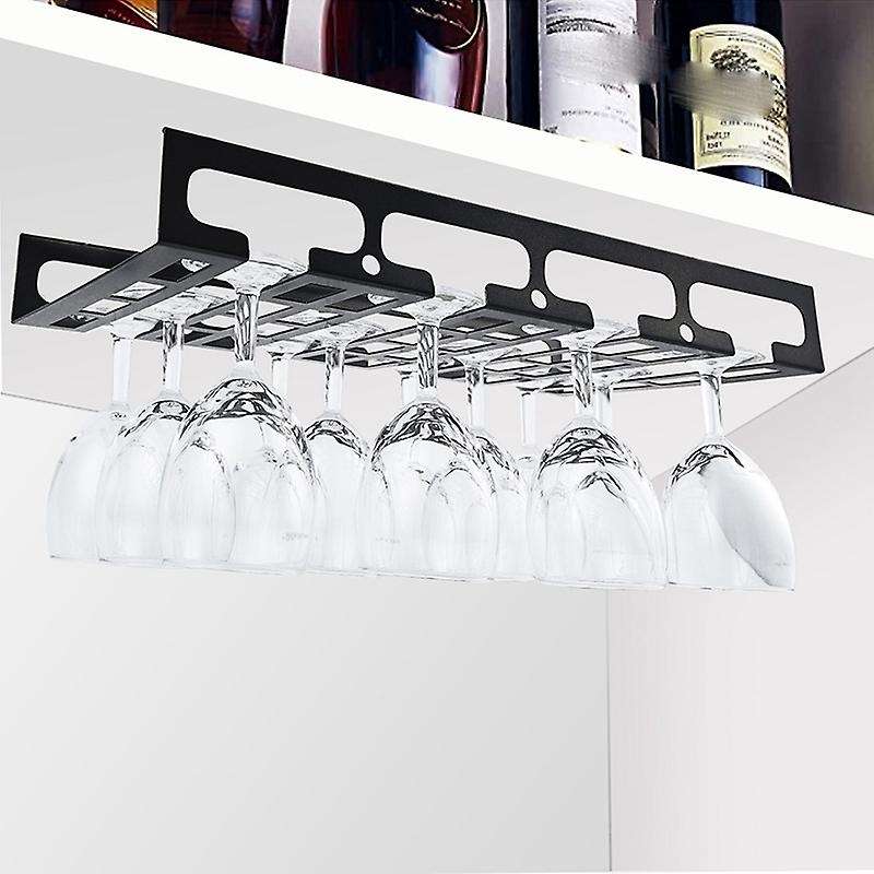 Wine Glass Rack Under Shelf,glassware Hanger for Kitchen,bar,etc