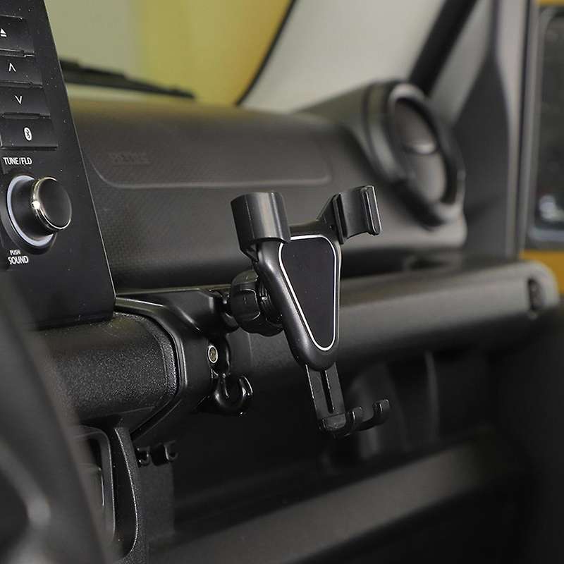 Car Mobile Phone Holder for Suzuki Jimny Jb74 Jb64 2019-2022,black