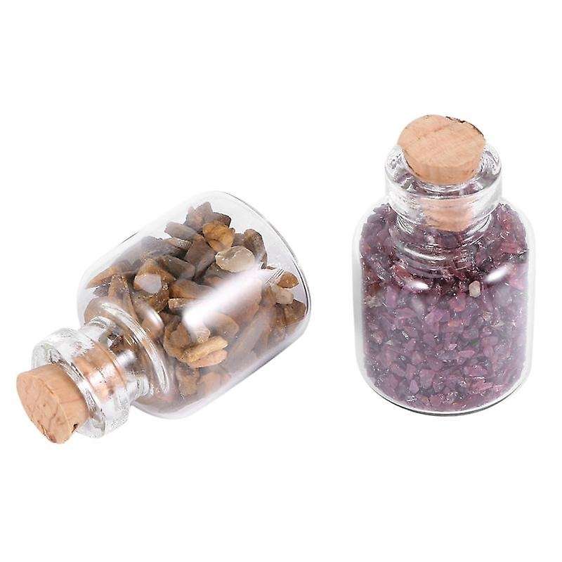 3 Box Of 27 Bottles Mini Natural Semiprecious Gem Stone