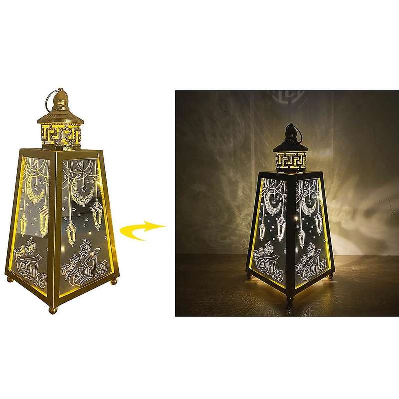 Eid Mubarak Led Wind Light Ramadan Kareem Decor for Home Islamic