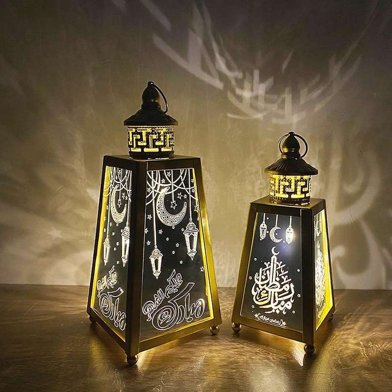 Eid Mubarak Led Wind Light Ramadan Kareem Decor for Home Islamic