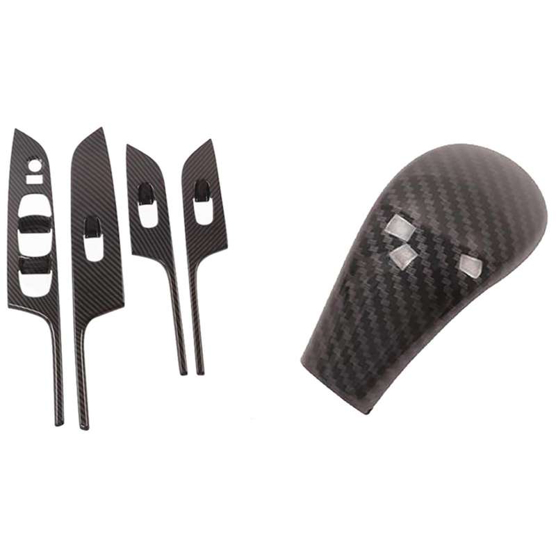 For Nissan Navara Np300 2016-2019 Car Carbon Fibre Knob Head Cover