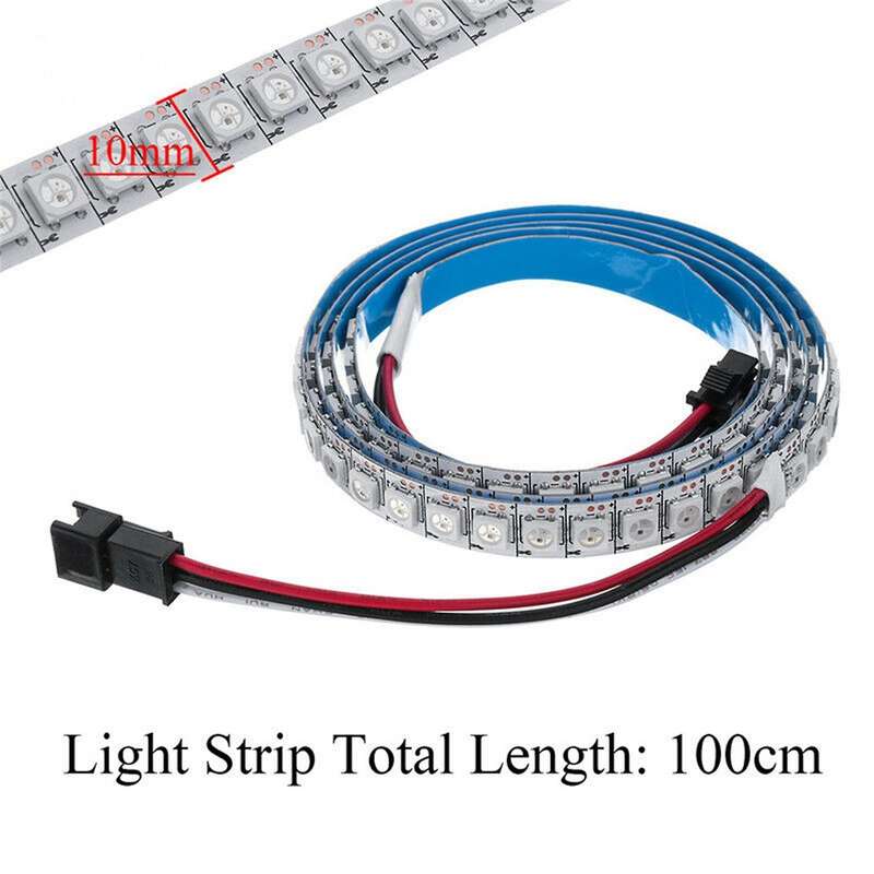 2x Ws2812b 5050smd 144led Rgb Strip Light Built-in Ic Individual Dc