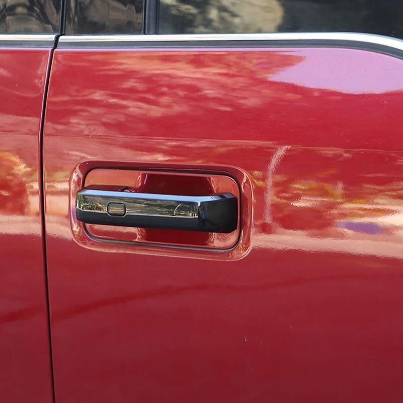 Exterior Door Handle Shell Decoration Cover Stickers Trim Black