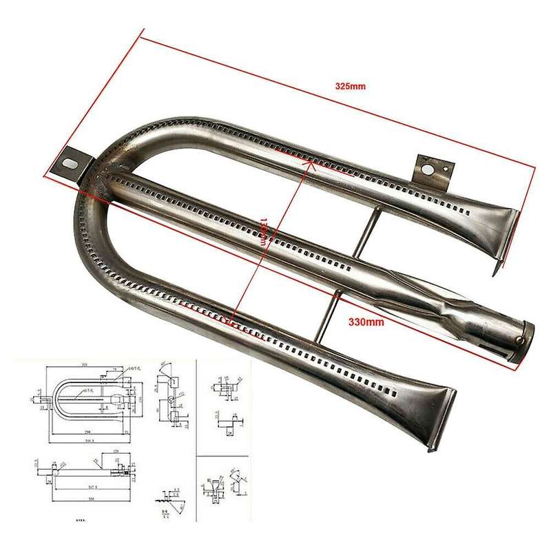 Replacement Parts Gas Burner Tube Durable Stainless Steel Bbq Grills