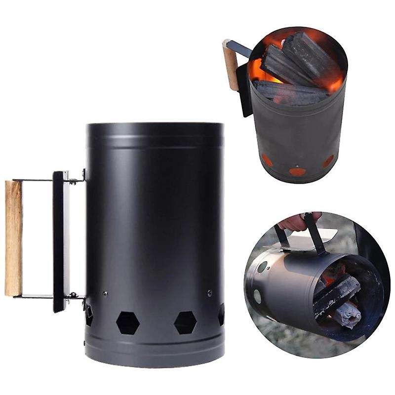 Barbecue Tools Charcoal Ignition Barrels Bamboo Chimney Starter