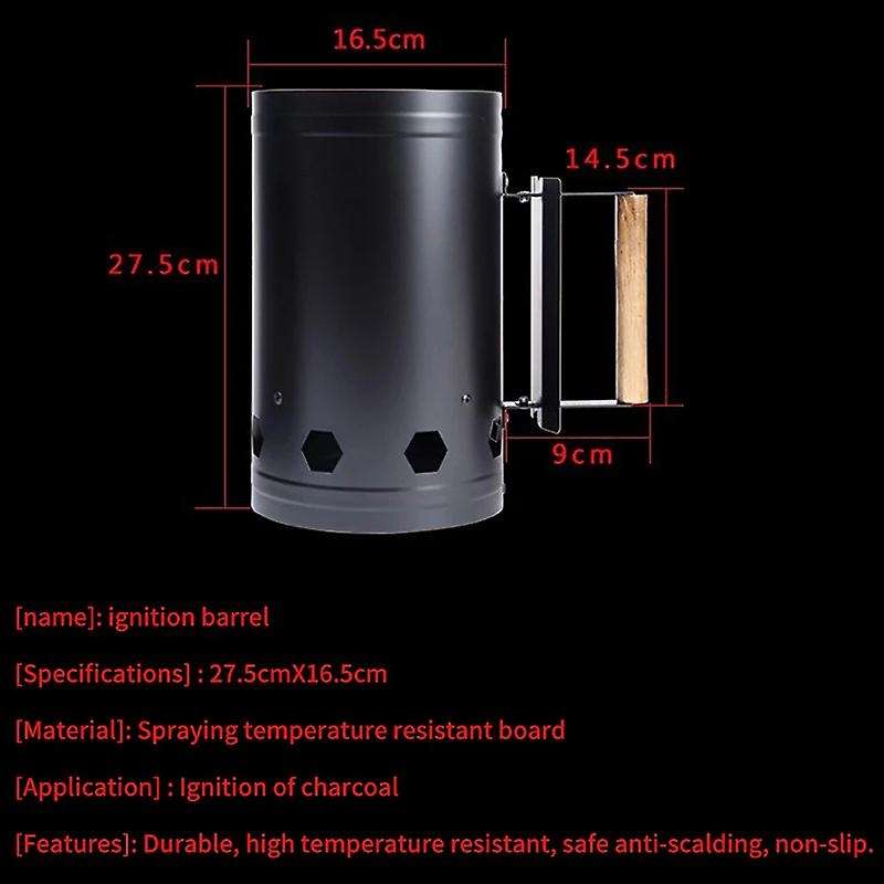Barbecue Tools Charcoal Ignition Barrels Bamboo Chimney Starter