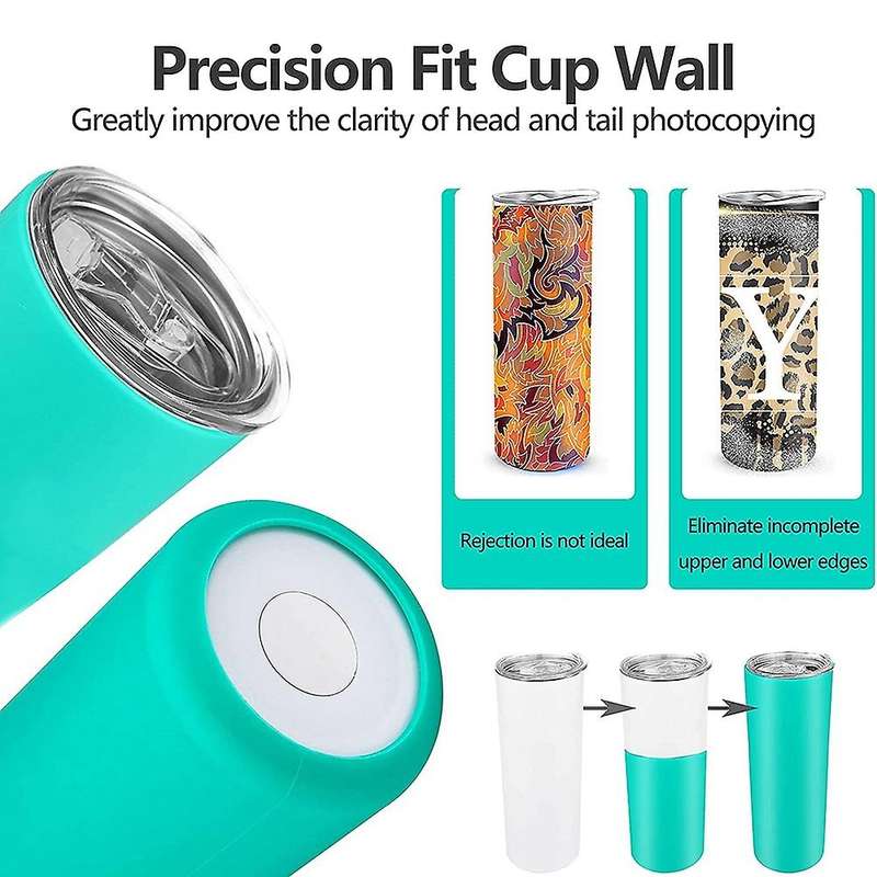 2-pack Reusable Silicone Wrap for 20oz Sublimation Skinny Tumblers B