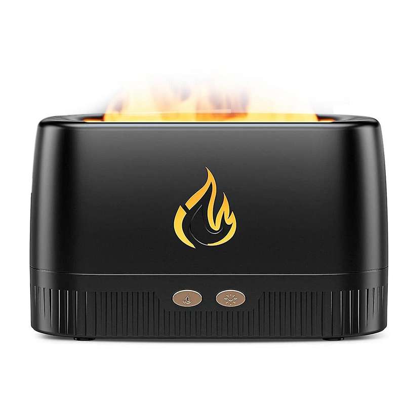 Flame Diffuser Oil Diffuser,portable Essential Oil Diffusers, Black