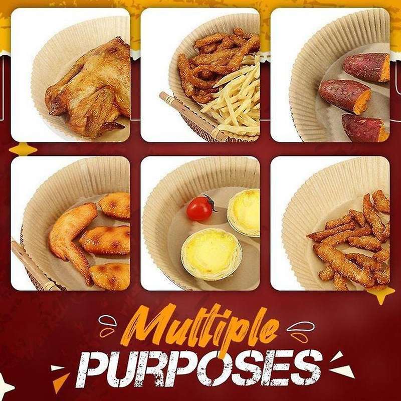 150pcs 20cm Air Fryer Disposable Paper Liner Non-stick Mat Parchment