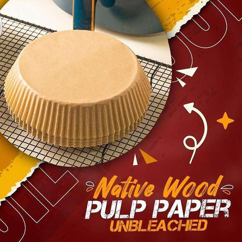 150pcs 20cm Air Fryer Disposable Paper Liner Non-stick Mat Parchment