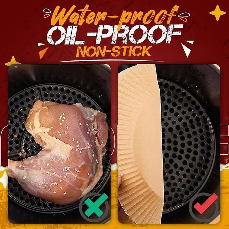 150pcs 20cm Air Fryer Disposable Paper Liner Non-stick Mat Parchment