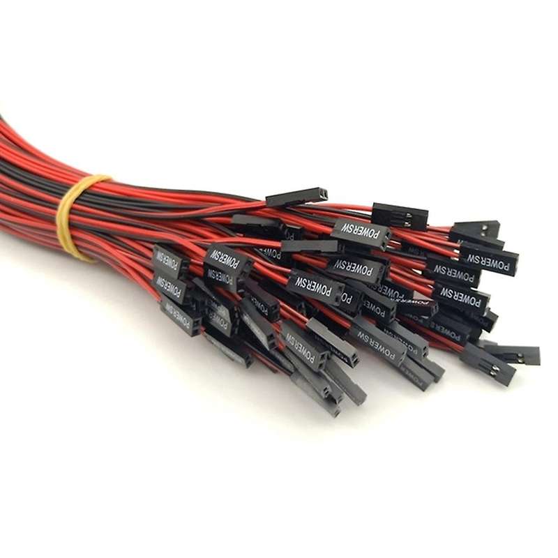 Sw Pc Power Cable On/off Push Button Atx Computer Switch Wire 50cm