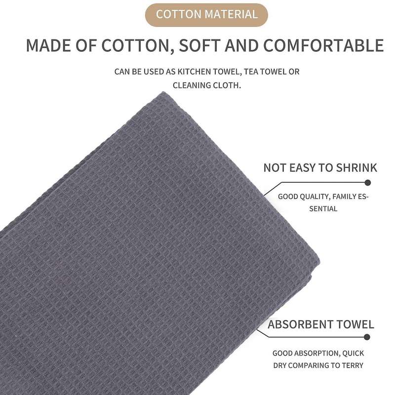 4pcs Cotton Table Napkins Tea Towel Absorbent Dish Cleaning Cloth