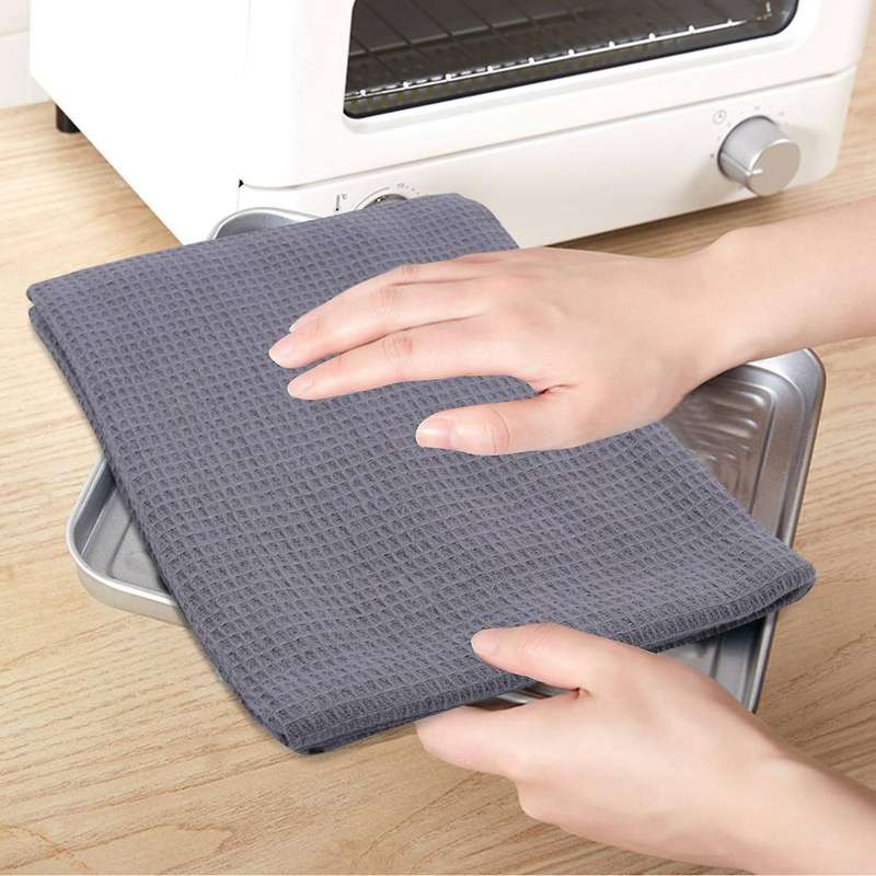 4pcs Cotton Table Napkins Tea Towel Absorbent Dish Cleaning Cloth