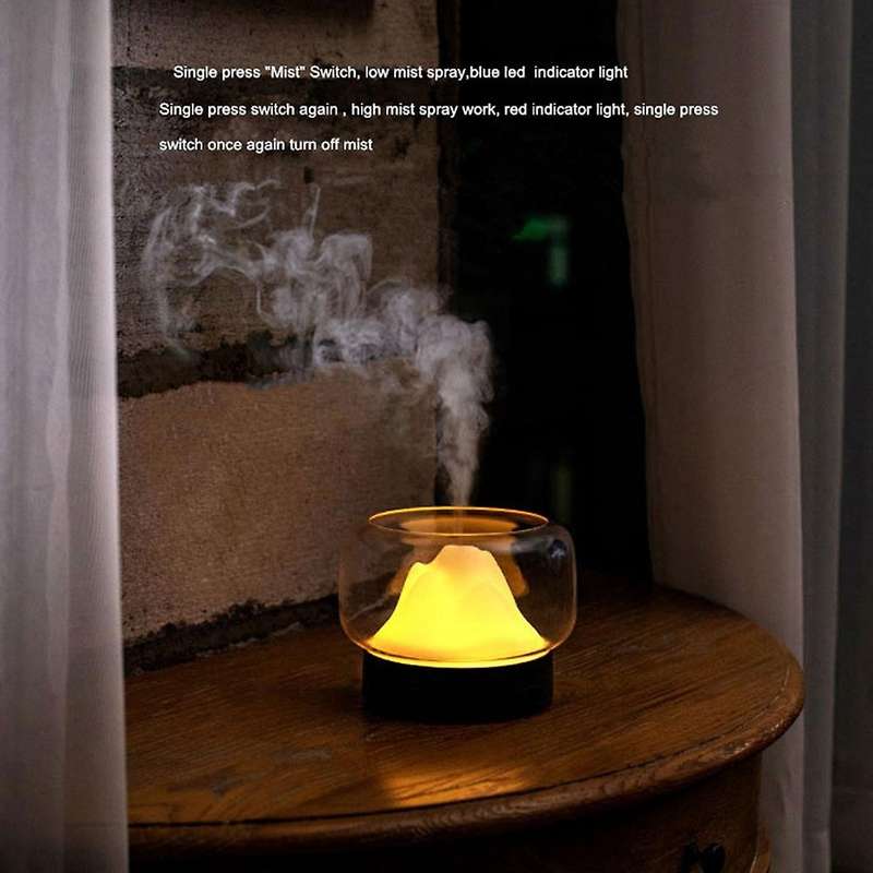 Aroma Diffuser 400ml Mountain View Essential Oil Humidificador(white)