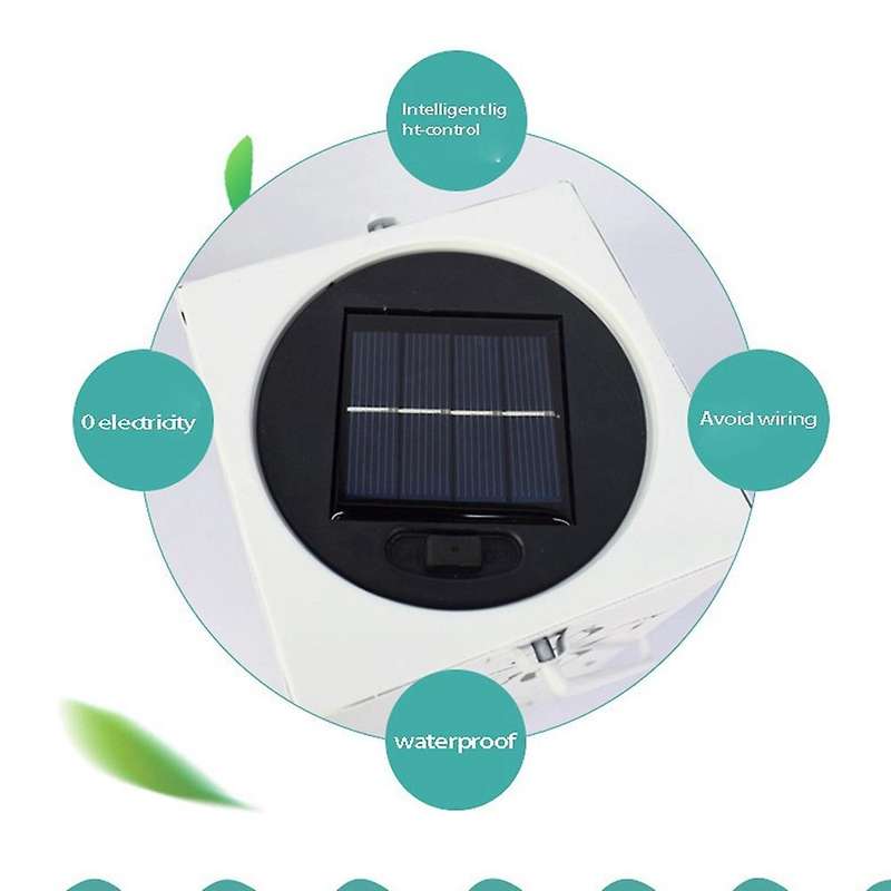 Solar Light and Shadow Night Light Home Garden Decoration(black)
