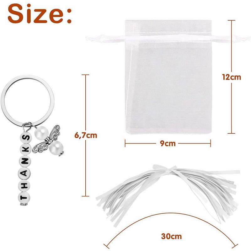 20 Stze Gastgeschenke Taufe, Gastgeschenke Schlsselanhnger