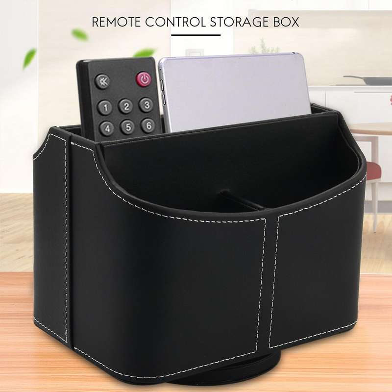 Remote Control Holder,360 Degree Spinning Desk Tv Remote Caddy