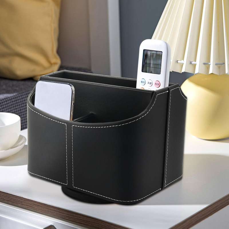 Remote Control Holder,360 Degree Spinning Desk Tv Remote Caddy