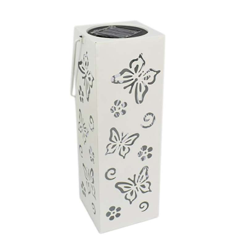 Solar Light and Shadow Night Light Home Garden Decoration(white)
