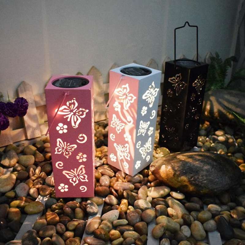 Solar Light and Shadow Night Light Home Garden Decoration(white)