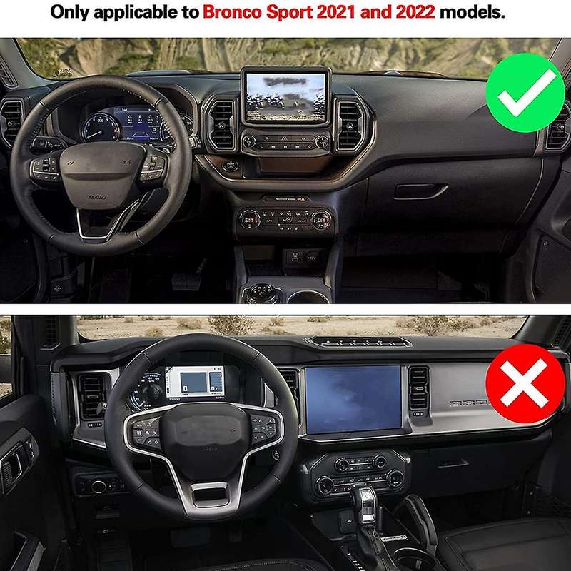 Steering Wheel Panel Trim Cover for Ford Bronco Sport 2021 2022,red