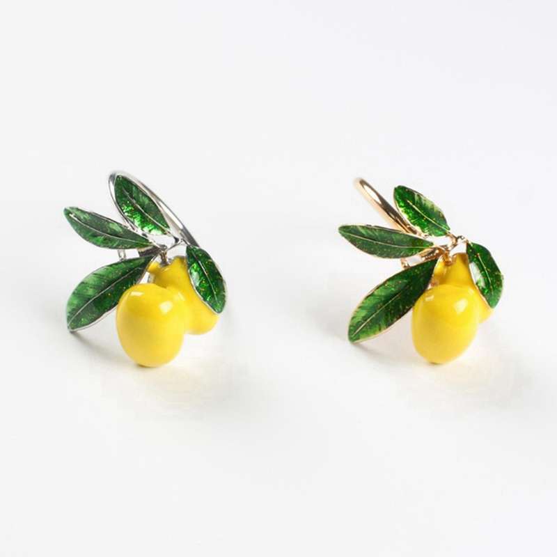 6 / Pcs Lemon Napkin Ring Napkin Ring Table Decoration Silver