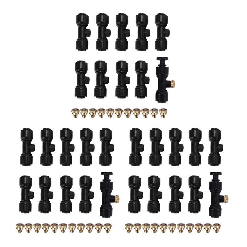 3x Misting Nozzles Kit Fog Nozzles for Patio Misting System Outdoor