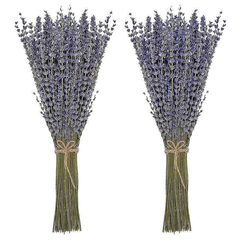 2 Bundles Dried Lavender Bundles Natural for Home Decoration