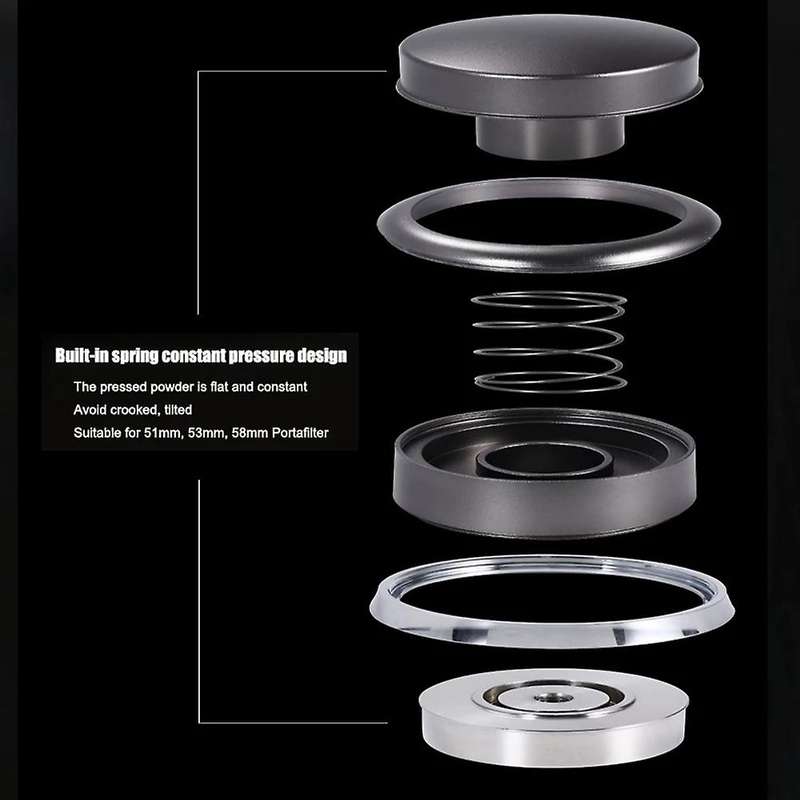 Stainless Steel Espresso Accessory Coffee Tamper Adjustable -53mm